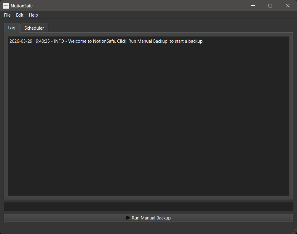 NotionSafe Windows Dashboard