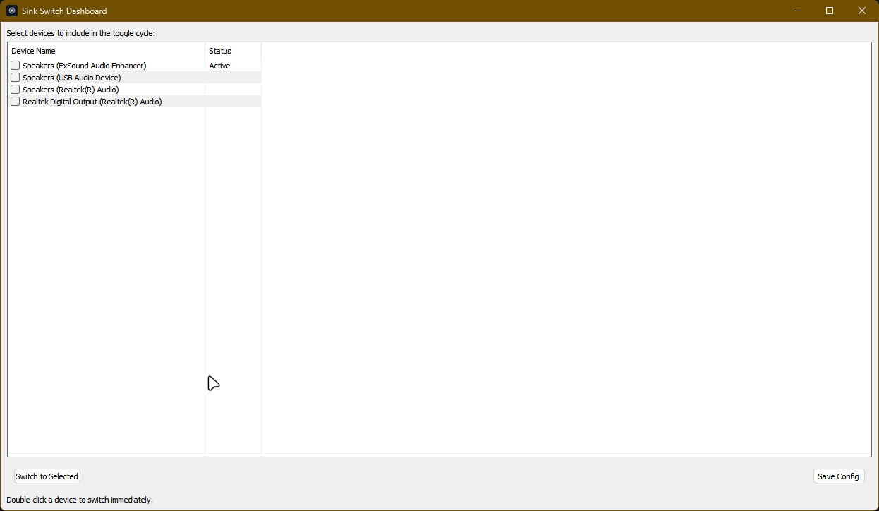 Windows Dashboard UI